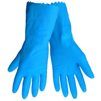 Global Glove 140FB Blue Latex Rubber Gloves