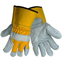 Global Glove 2190DP Split Cow Leather Palm Gloves