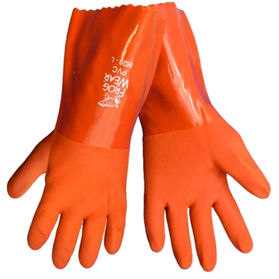 Global Glove FrogWear 8620 Orange PVC Dipped Gloves