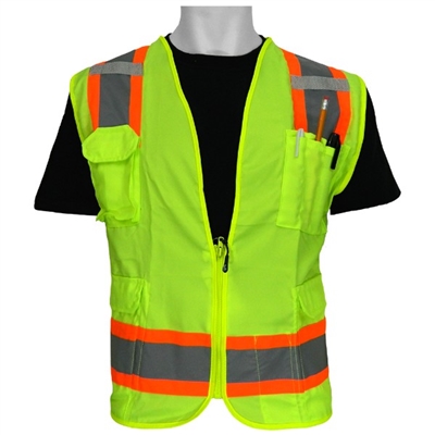 Global Glove GLO-0039 ANSI Class 2 Solid Surveyor Vest