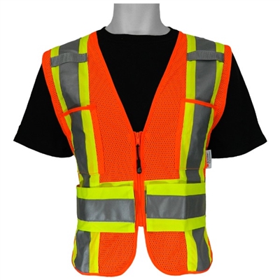 Global Glove GLO-005ADJ ANSI Class 2 Light Weight Mesh Vest