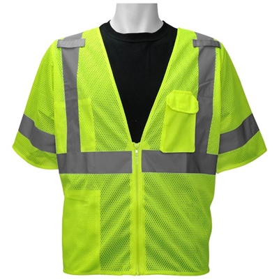 Global Glove GLO-011 ANSI Class 3 Partial Mesh Vest