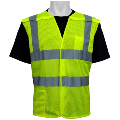 Global Glove GLO-01BA ANSI Class 2 Light Weight Mesh Vest