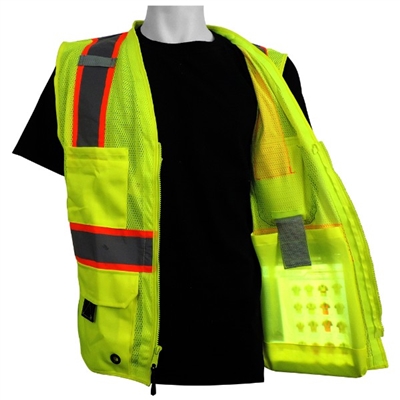 Global Glove GLO-079 ANSI Class 2 Light Weight Mesh Vest