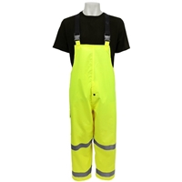 Global Glove GLO-1700 ANSI Class 3 Hi-Vis Rain Bib