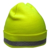 Global Glove GLO-H3 Hi-Vis Lime Winter Stretch Hat