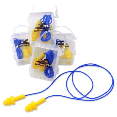 Bullhead HP-S2 Corded Reusable Earplugs