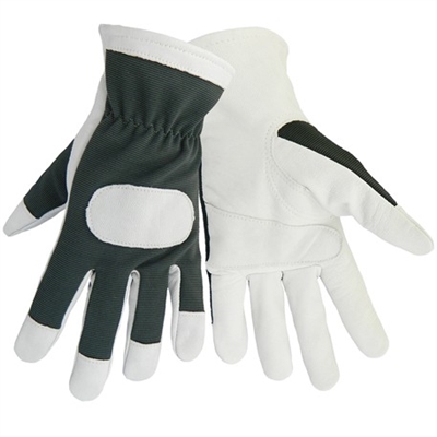 Global Glove HR4008 Mechanic Style Spandex Over Goatskin Gloves