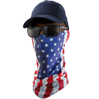 NG-401 - FrogWear - Premium Multi-Function Neck Gaiter, U.S.A. Flag Design