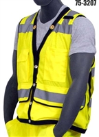 Majestic Glove 75-3207 Class 2 Hi-Vis Heavy Duty Vest