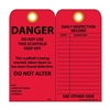 National Marker Company SVT1 "Danger Do Not Use This Scaffold" Tag Vinyl