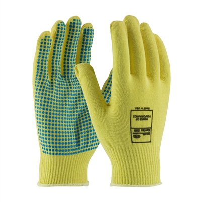 PIP 08-K200PD Kut-Gard Seamless Knit Kevlar Gloves with PVC Dot Grip