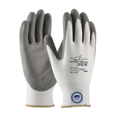 PIP G-Tek 19-D322 Great White Cut Resistant PU Coated Gloves