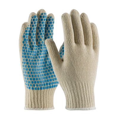 PIP 37-C110B Seamless Knit PVC Brick Pattern Grip Gloves