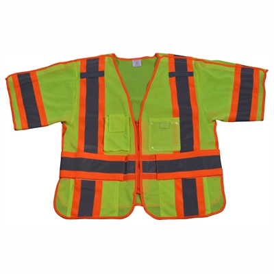 Petra Roc ANSI 107-Class 3 Breakaway Short Sleeve Shirt/Vest , Two Tone Deluxe