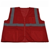 Petra Roc RVM-S1 ANSI Non-Rated Red Mesh Safety Vest for Enhanced Safety & Identification