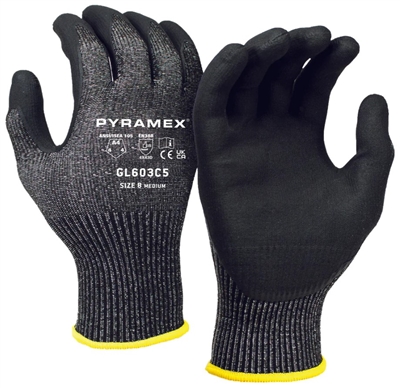 GL603C5 - Micro-Foam Nitrile A4 Cut Resistant Glove