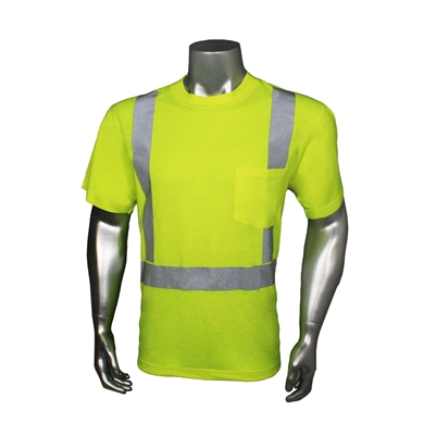 Radians LHV-TS-P Hydrowick Green Solid Safety T-Shirt