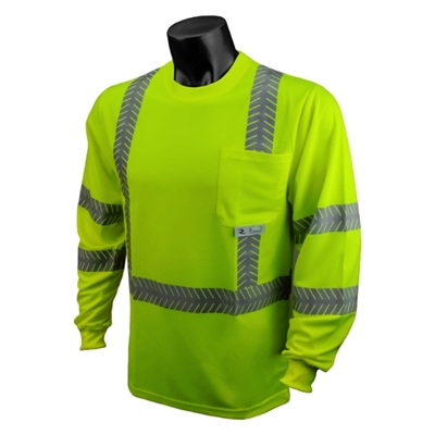 Radians ST24-3 Class 3 Long Sleeve T-Shirt w/ UV Protection