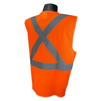 Radians SV4X-2VOM Orange Mesh Economy X-Back Breakaway Vest