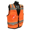Radians SV59-2ZOD Class 2 Heavy Duty Surveyor Safety Vest, Orange