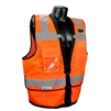 Radians SV59Z-2ZOD Class 2 Heavy Duty Surveyor Safety Vest, High-Viz Orange