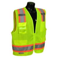 Radians SV6-2 Surveyor Two-Tone Trim Mesh Safety Vest