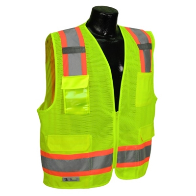 Radians SV6-2 Surveyor Two-Tone Trim Mesh Safety Vest