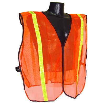 Radians Non-Rated Safety Vest W/ 1" Tape, Hi-Viz Orange