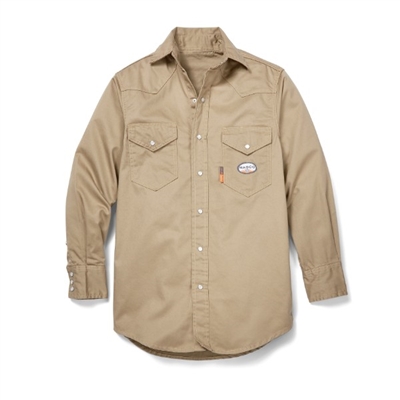 Rasco FR Lightweight Twill Work Shirts with Snaps