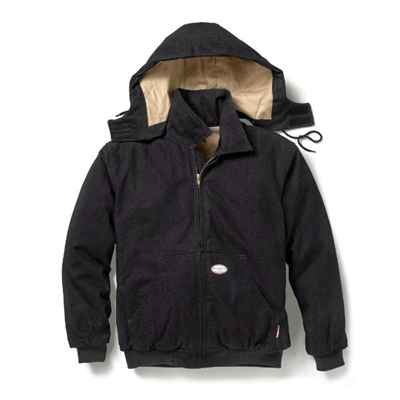 Rasco Flame Resistant Quilted Hooded Jacket, Regular