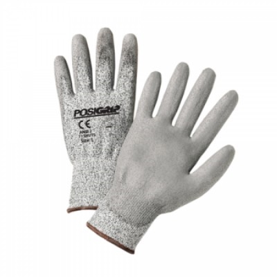 West Chester 713HUTS Touch Screen Gray Palm Coated HPPE Gloves