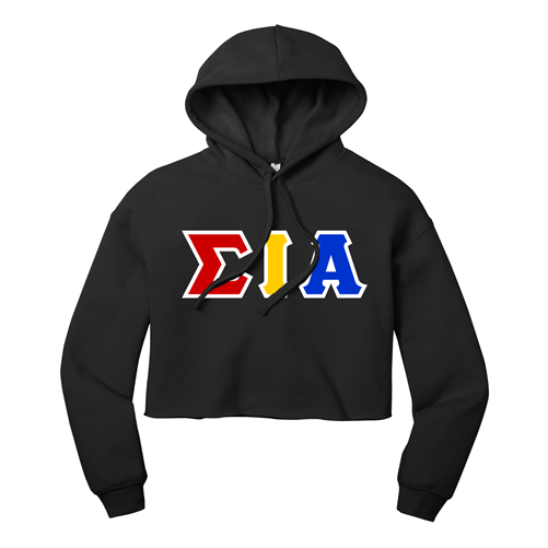 Sigma Iota Alpha Cropped Hoodie