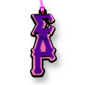 Sigma Lambda Gamma Three Layer Acrylic Tiki