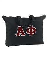 Alpha Phi Zipper Tote Bag