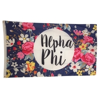 Alpha Phi Floral Flag