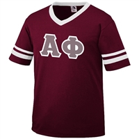 Alpha Phi Sleeve Stripe Greek Letter Shirt