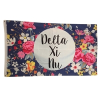 Delta Xi Nu Floral Flag