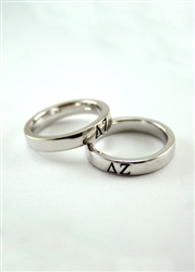 Delta Zeta Sterling Silver Ring