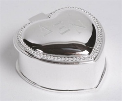 Silver Small Heart Box