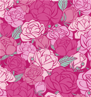 Roses Pattern-Glitter Greek Letter Apparel