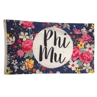 Phi Mu Floral Flag