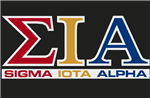 Sigma Iota Alpha Standard Decal (2 Color Layer)
