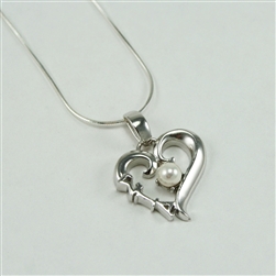 Sigma Iota Alpha Heart Pendant