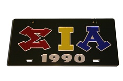 Sigma Iota Alpha License Plate