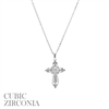SILVER CROSS NECKLACE