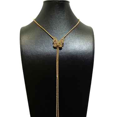 LONG BUTTERFLY NECKLACE