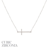 SILVER CROSS NECKLACE