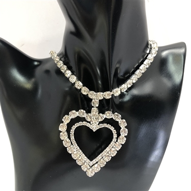 SILVER DOUBLE CHOKER NECKLACE