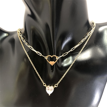 LAYER HEART NECKLACE